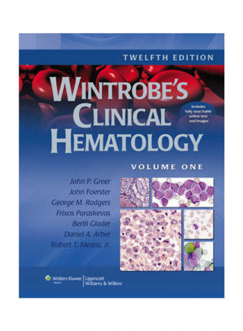 Wintrobe's Clinical Hematology Hardcover English by John P. Greer