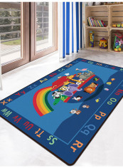 Animal Pattern Living Room Carpet Blue 160x230centimeter