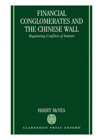 Financial Conglomerates And The Chinese Wall Hardcover