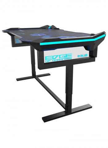 RGB Glowing Light Effect Gaming Desk Black/Blue