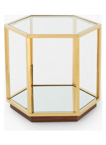Jady Coffee Table Clear/Gold 52x60x55cm