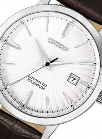 Men's Dress Leather Analog Watch Nj2180-11A