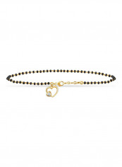 18 Karat Yellow Gold 0.04 Carat Heart Shaped Diamond Bracelet