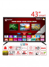 43-Inch Full HD Android9.1 Smart LED TV StarSat-43 smart Black