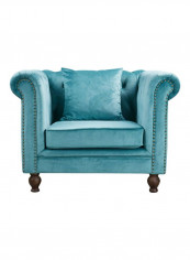 Sofia 1-Seater Sofa With Cushion Green 112x88x80cm