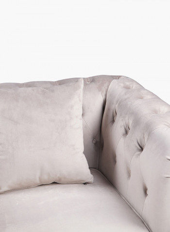 1-Seater Sofia Armchair With Scatter Cushion Grey