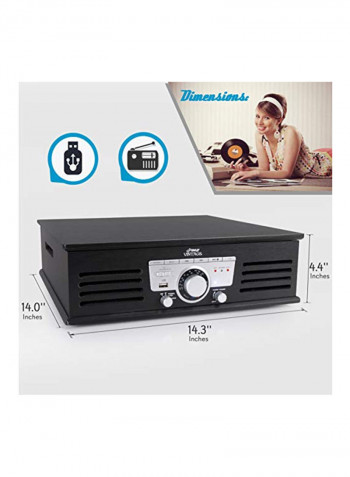 Bluetooth Turntable PTT25UBT Black/Silver