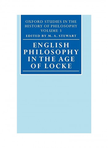 English Philosophy in the Age of Locke Hardcover