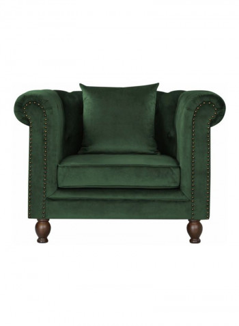 Sofia 1-Seater Sofa With Cushions Green