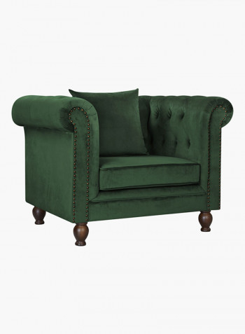 Sofia 1-Seater Sofa With Cushions Green