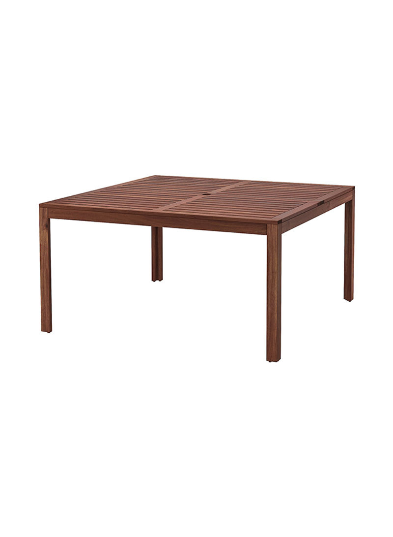 Outdoor Dining Table Brown 140 x 140 x 72centimeter