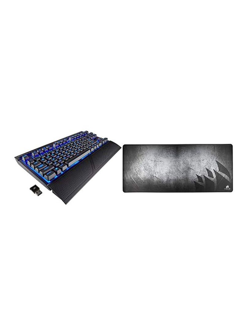 Mechanical Gaming Keyboard And Anti-Fray Gaming Mouse Pad