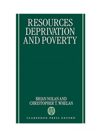 Resources, Deprivation, and Poverty Hardcover