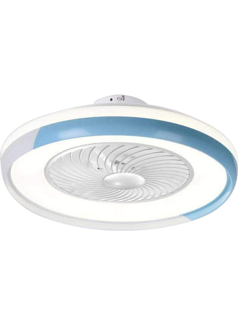 Intelligent Ceiling Fan Light With Remote Blue/White 20 x 60cm