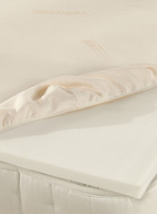 Memory Foam Mattress Topper White 200x200x3centimeter Foam White 200x200x3centimeter
