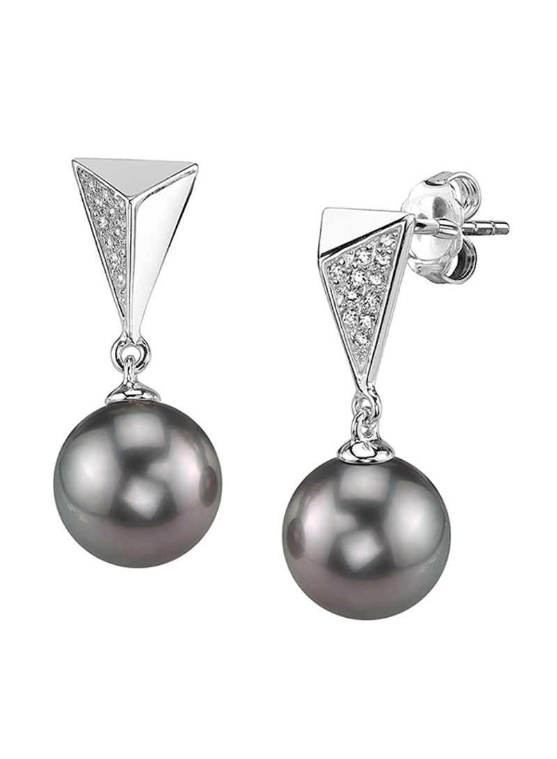 925 Sterling Silver South Sea Becky Earrings With Pearl