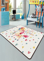 Creative Print Soft Mat White/Red 140X200centimeter