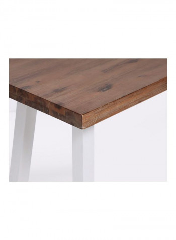 Elli Wooden Console Table White/Brown 125x40x80centimeter