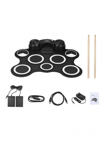 Portable USB Stereo Digital Electronic Drum Kit