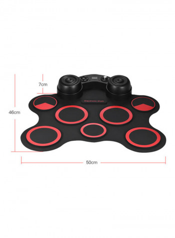 Portable USB Stereo Electronic Drum Kit