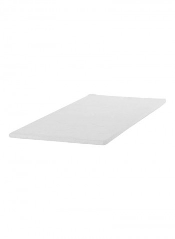 Mattress Topper With Cover Memory Foam White 200x200x5cm