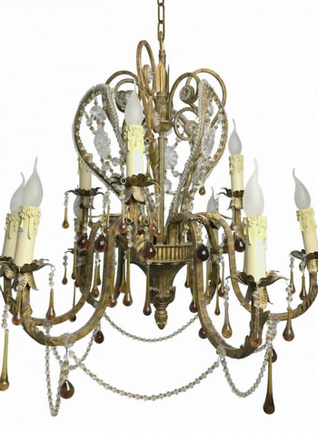 Chandelier Brown/White/Yellow 80x85centimeter