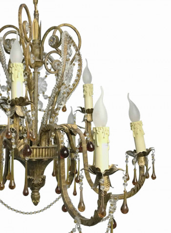 Chandelier Brown/White/Yellow 80x85centimeter