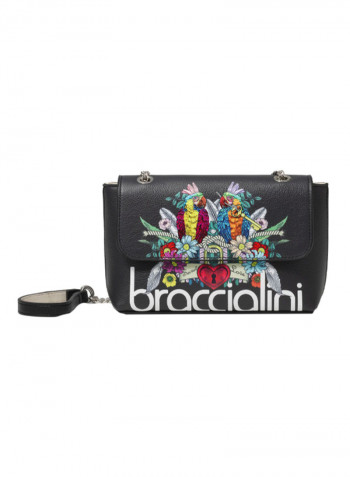 Britney Parrot Printed Crossbody Bag Multicolour