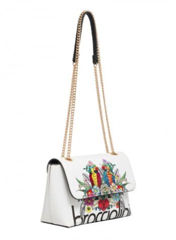 Britney Parrot Printed Crossbody Bag Multicolour