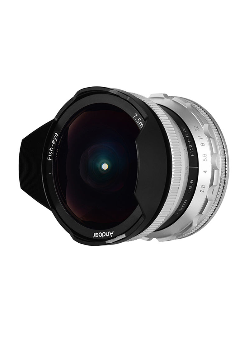 7.5mm F2.8 Manual Focus Fisheye Lens For Sony Silver