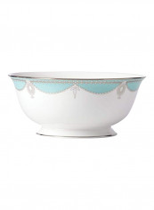 Empire Pearl Serving Bowl White/Turquoise 56ounce