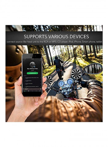 3-Piece Waterproof Speaker Amplifier System OPTIMC90 Silver/Black