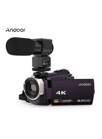 48 MP 4K Digital Camcorder With Microphone