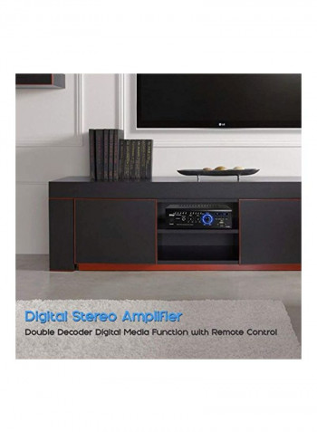 Home Audio Power Amplifier System PCAU46A Black