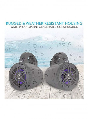 Waterproof Marine Wakeboard Tower Speakers B07BS8PBWY Black/Purple
