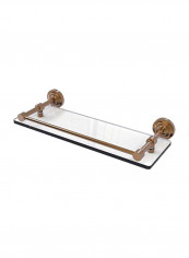 Dottingham Collection Rail Glass Shelf Brown 16inch