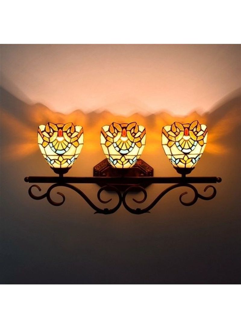 Retro Creative Three-head Wall Lamp Multicolour