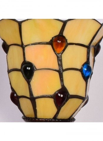 Retro Glass Three-head Wall Lamp Multicolour