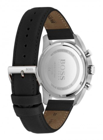 Men's Skymaster Water Resistance Leather Chronograph Watch 1513782