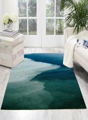 Mountain Pattern Printed Anti-Slip Carpet Multicolour 140x200centimeter