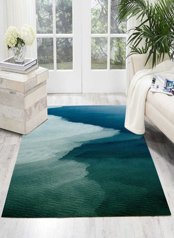 Mountain Pattern Printed Anti-Slip Carpet Multicolour 140x200centimeter