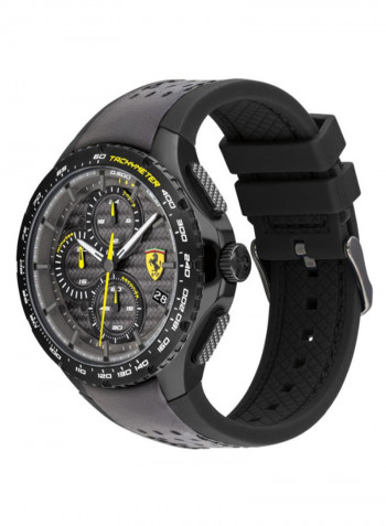 Men's Pista Water Resistance Leather Analog Watch 830766