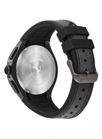 Men's Pista Water Resistance Leather Analog Watch 830766