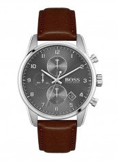 Men's Skymaster Water Resistance Leather Chronograph Watch 1513787