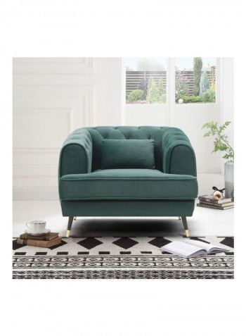 Alison Sofa With Cushion Green 86x71x93cm