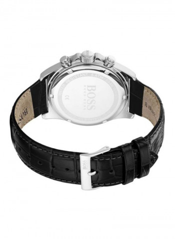 Men's Leather Contemporary Sport Chronograph Watch 1513752