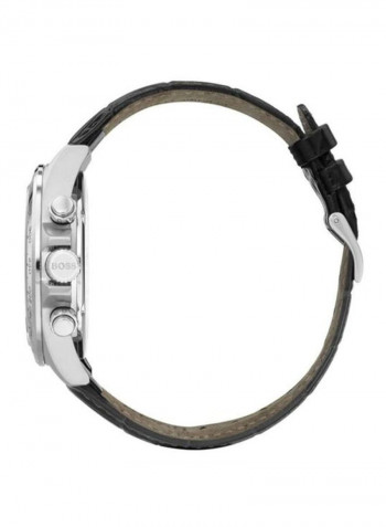 Men's Leather Contemporary Sport Chronograph Watch 1513752