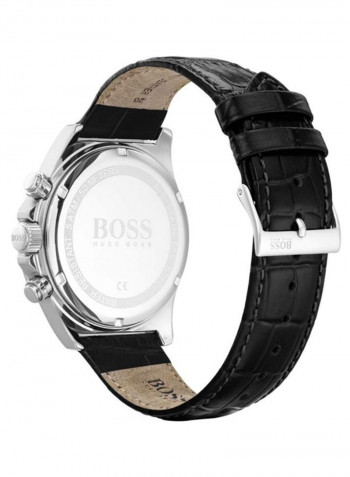 Men's Leather Contemporary Sport Chronograph Watch 1513752