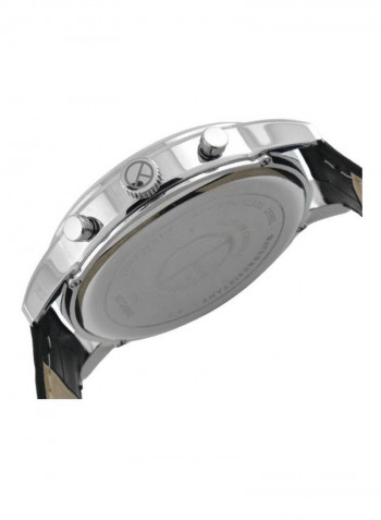 Men's Leather Contemporary Sport Chronograph Watch 1513752