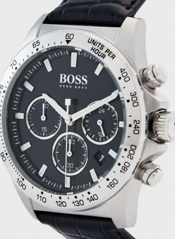 Men's Leather Contemporary Sport Chronograph Watch 1513752